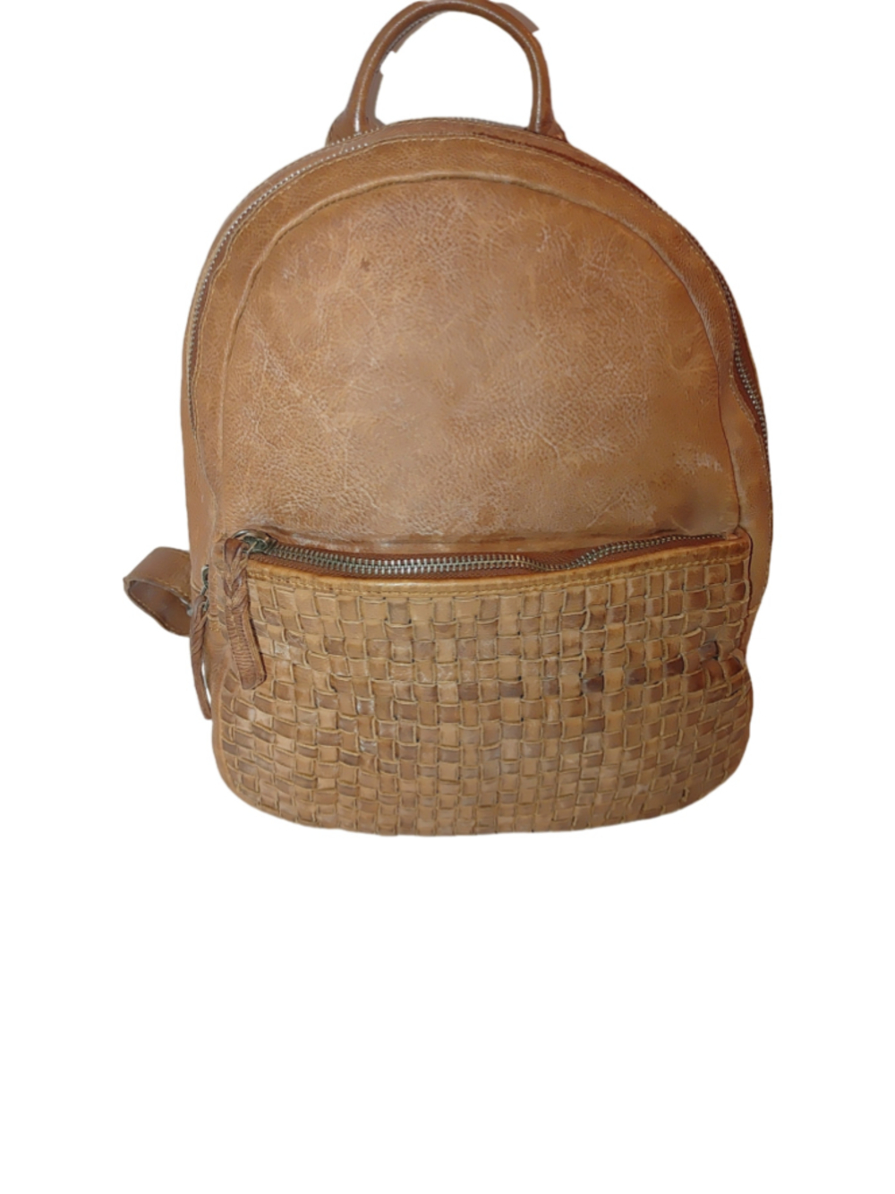 Valencia Holland Basketweave Leather Backpack